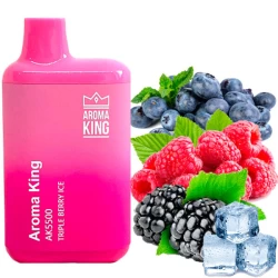 Одноразовая электронная сигарета Aroma King Triple Berry Ice (Трипл Ягода Лед) (5500 Затяжек)