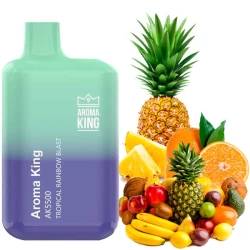 Одноразовая электронная сигарета Aroma King Tropical Rainbow Blast (Тропикал Рэйбоу Бласт) (5500 Затяжек)