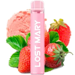 Одноразовая электронная сигарета Elf Bar CM Lost Mary Strawberry Ice Cream (Клубника Мороженое) (1500 Затяжек)