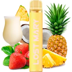 Одноразовая электронная сигарета Elf Bar CM Lost Mary Strawberry Pina Colada (Клубника Пина Колада) (1500 Затяжек)