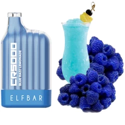 Одноразовая электронная сигарета Elf Bar CR Blue Razz Lemonade (Блу Разз Лимонад) (5000 Затяжек)