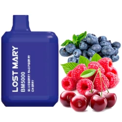 Одноразовая электронная сигарета Lost Mary BM Blueberry Raspberry Cherry (Черника Малина Вишня) (5000 Затяжек)