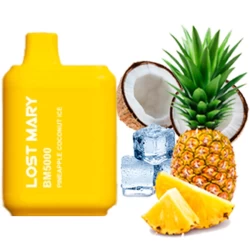 Одноразовая электронная сигарета Lost Mary BM Pineapple Coconut Ice (Ананас Кокос Лед) (5000 Затяжек)