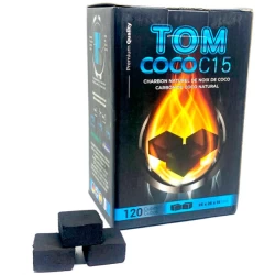 Уголь кокосовый Tom Cococha Blue C15 1кг 120кубиков в упаковке
