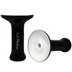 Чашка глиняна 2x2 Medium Black Glass White (Чорний з білим)