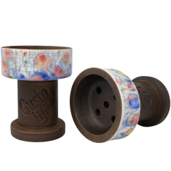 Чашка глиняная Gusto Bowls Rook Harlekin (Разноцветный)