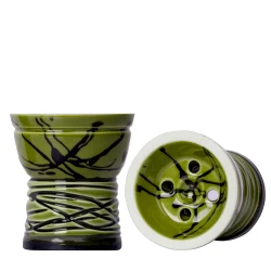 Чашка глиняная Sweet Bowls New Turkish Glaze (Зеленый с черным)