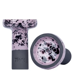 Чашка глиняна Tiaga Drops (Фіолетовий з чорним)