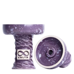 Чашка глиняная UNLTD Phunnel Violet Amethyst (Фиолетовый с белым)