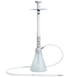 Кальян Embery Wood-Envolve Hookah Silver-Snow (Белый с серебристым)