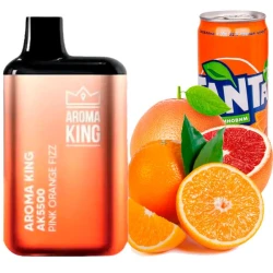 Одноразовая электронная сигарета Aroma King Pink Orange Fizz (Пинк Апельсин Физз) (5500 Затяжек)