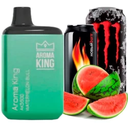 Одноразовая электронная сигарета Aroma King Watermelon Bull (Арбуз Булл) (5500 Затяжек)