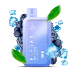 Одноразовая электронная сигарета Elf Bar BC Blueberry Ice (Черника Лед) (10000 Затяжек)