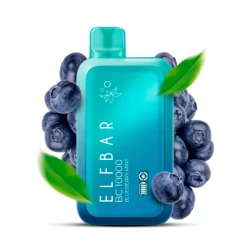 Одноразовая электронная сигарета Elf Bar BC Blueberry Mint (Черника Мята) (10000 Затяжек)
