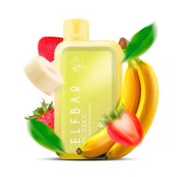 Одноразовая электронная сигарета Elf Bar BC Strawberry Banana (Клубника Банан) (10000 Затяжек)