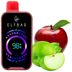 Одноразовая электронная сигарета Elf Bar Raya D2 Double Apple (Двойное Яблоко) (20000 Затяжек)