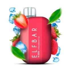 Одноразовая электронная сигарета Elf Bar Ri Strawberry Ice (Клубника Лед) (3000 Затяжек)