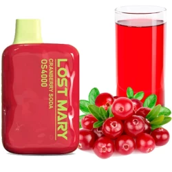 Одноразовая электронная сигарета Lost Mary OS Cranberry Soda (Клюква Содовая) (4000 Затяжек)