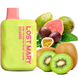 Одноразовая электронная сигарета Lost Mary OS Kiwi Passion Fruit Guava (Киви Маракуя Гуава) (4000 Затяжек)