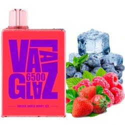 Одноразова електронна сигарета VAAL Glaz Frozen Mixed Berry Ice (Фроузен Міксд Беррі Айс) (6500 Затяжок)