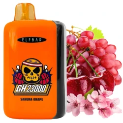 Одноразовая электронная сигарета Elf Bar GH Sakura Grape (Сакура Виноград) (23000 затяжек) (2% Nic)