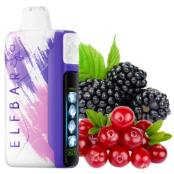 Одноразовая электронная сигарета Elf Bar Ice King Blackberry Cranberry (Ежевика Клюква) (30000 Затяжек)