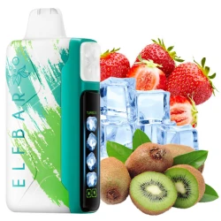 Одноразовая электронная сигарета Elf Bar Ice King Strawberry Kiwi Ice (Клубника Киви Лед) (30000 Затяжек)