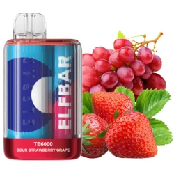 Одноразовая электронная сигарета Elf Bar TE Sour Strawberry Grape (Сауэр Клубника Виноград) (6000 Затяжек)