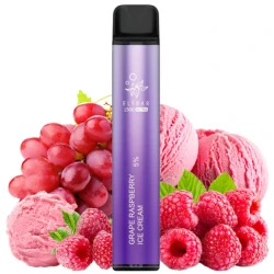 Одноразовая электронная сигарета Elf Bar Ultra Grape Raspberry Ice Cream (Виноград Малина Мороженое) (1500 Затяжек)