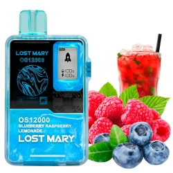 Одноразова електронна сигарета Lost Mary OS Blueberry Raspberry Lemonade (Чорниця Малина Лимонад) (12000 Затяжок)
