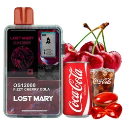 Одноразова електронна сигарета Lost Mary OS Fizzy Cherry Cola (Фіззі Вишня Кола) (12000 Затяжок)