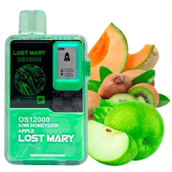 Одноразова електронна сигарета Lost Mary OS Kiwi Honeydew Apple (Ківі Диня Яблуко) (12000 Затяжок)