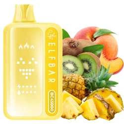 Одноразовая электронная сигарета Elf Bar BC Kiwi Pineapple Peach (Киви Ананас Персик) (45000 Затяжек)