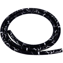 Шланг силиконовый без мундштука Black Marble (Черный с белым)