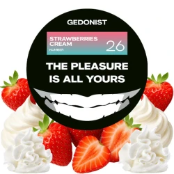 Табак Gedonist №26 Strawberries Cream (Строуберрис Крем) 200 гр