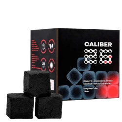 Уголь кокосовый Caliber 1кг 64 кубика в упаковке