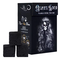 Вугілля кокосове Queen Coco 1кг 72кубика в упаковці