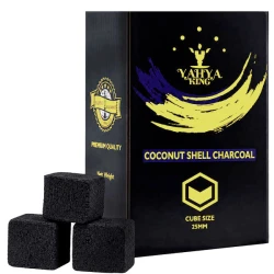 Вугілля кокосове Yahya Elegance King 1кг 72кубика в упаковці