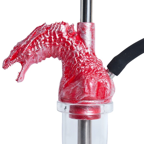 Шахта Hookah 2x2 Dragon Born (Красный с серебристым) — фото 3