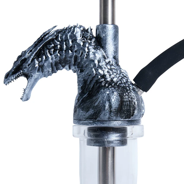 Шахта Hookah 2x2 Dragon Born (Черный с серебристым) — фото 3