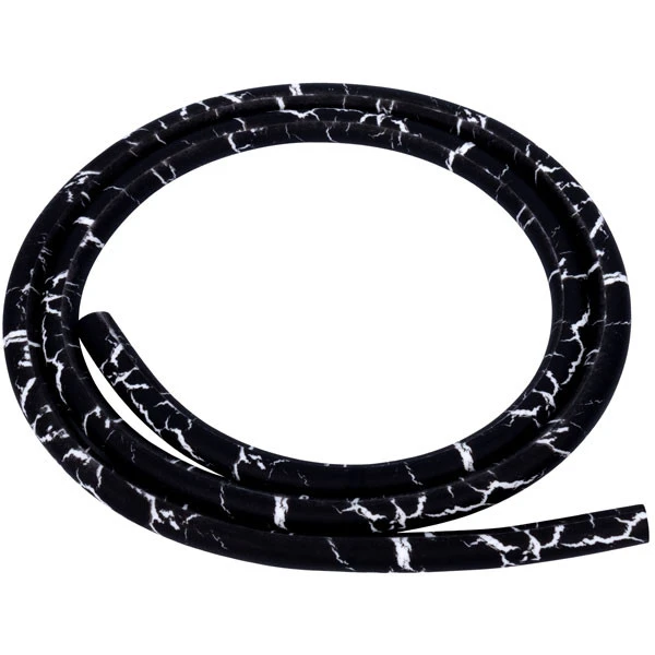 Шланг силиконовый без мундштука Black Marble (Черный с белым)