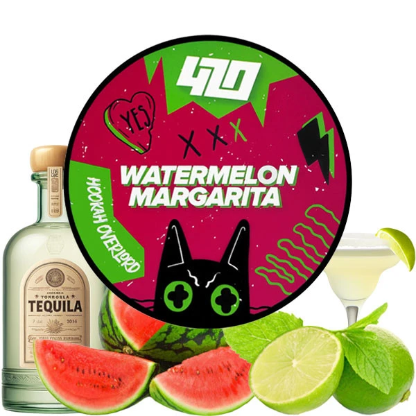 Табак 420 Classic Line x Hookah Overlord Watermelon Margarita (Арбуз Маргарита) 100 гр