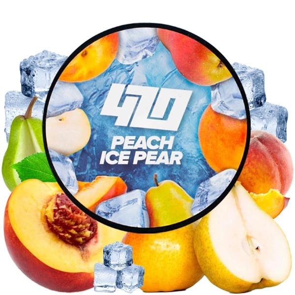 Тютюн 420 Classic Frost Line Peach Ice Pear (Персик Лід Груша) 100 гр