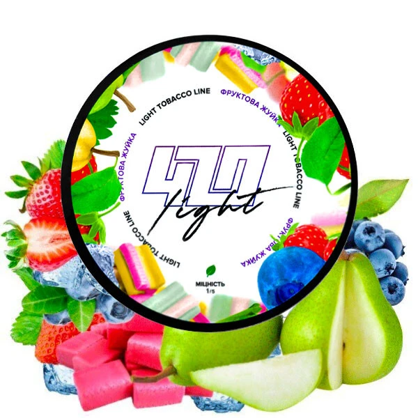 Тютюн 420 Light Line Фруктова Жуйка 100 гр