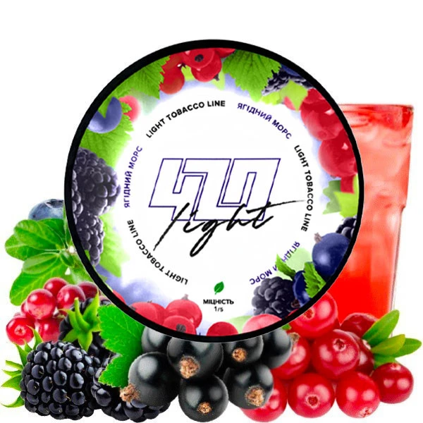 Табак 420 Light Line Ягодный Морс 100 гр