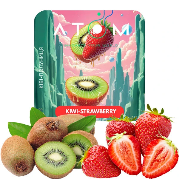 Табак Atom Kiwi Strawberry (Киви Клубника) 100 гр