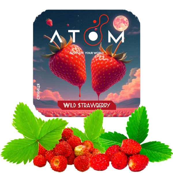 Тютюн Atom Wild Strawberry (Суниця) 200 гр