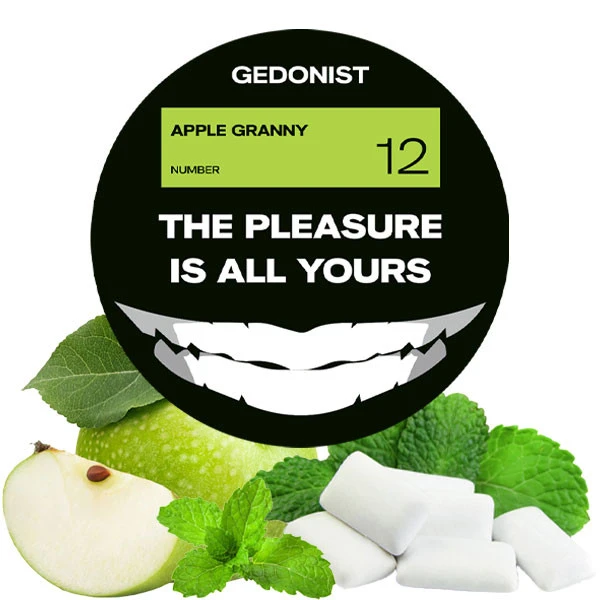 Тютюн Gedonist №12 Apple Granny (Епл Гренні) 200 гр