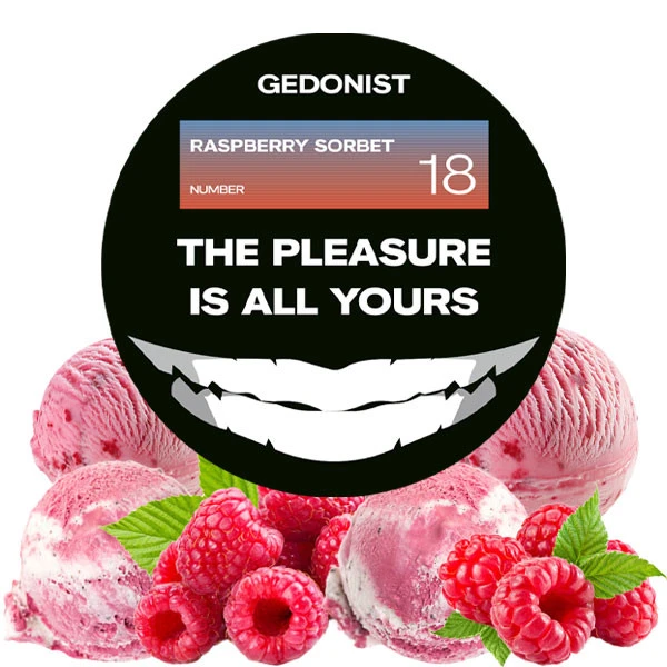 Табак Gedonist №18 Raspberry Sorbet (Малина Сорбет) 100 гр