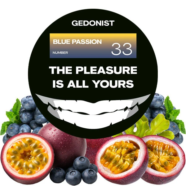 Табак Gedonist №33 Blue Passion (Блю Пешн) 100 гр